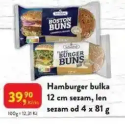 MP Krásno Hamburger bulka 12 cm sezam, len sezam nabídka