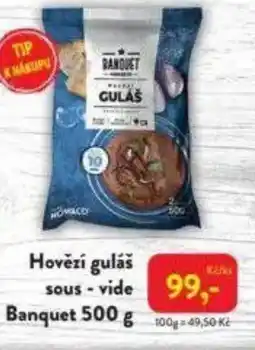 MP Krásno Hovězí guláš sous-vide Banquet nabídka