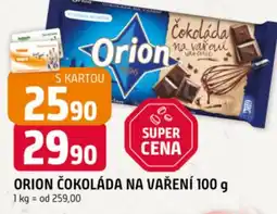 Trefa Orion čokoláda na vaření nabídka