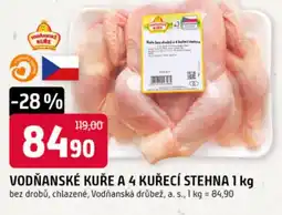 Trefa Vodňanské kuře a 4 kuřecí stehna nabídka
