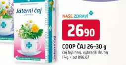 Trefa Coop čaj nabídka