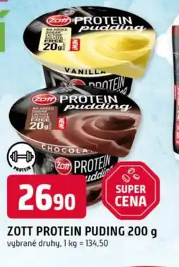 Trefa Zott protein puding nabídka