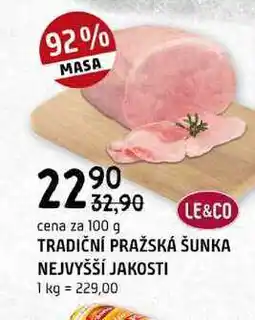 Terno Tradiční pražská šunka nejvyšší jakosti 100g nabídka