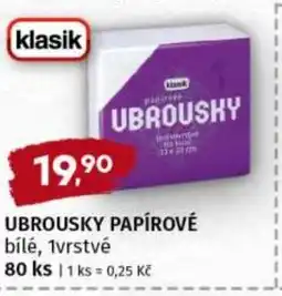 Trefa Klasik Ubrousky papírové nabídka