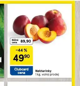 Tesco Nektarinky nabídka