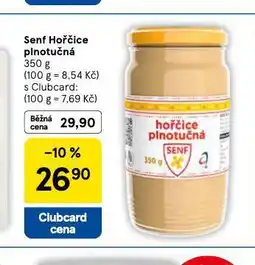 Tesco Senf hořčice plnotučná nabídka