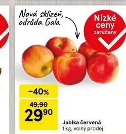 Tesco Jablka červená nabídka