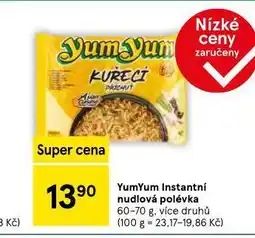 Tesco Yum yum instantní nudlová polévka nabídka
