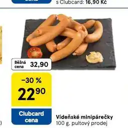 Tesco Vídeňské minipárečky nabídka