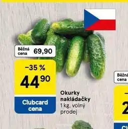Tesco Okurky nakladačky nabídka