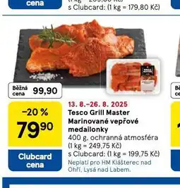 Tesco Marinované vepřové medailonky nabídka