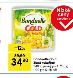 Tesco Bonduelle gold zlatá kukuřice nabídka