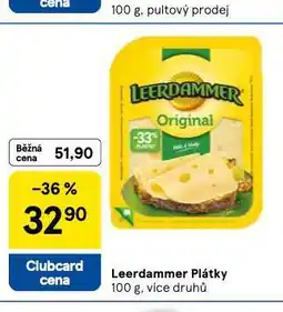 Tesco Leerdammer plátky nabídka