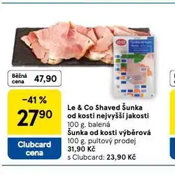 Tesco Šunka od kosti výběrová nabídka