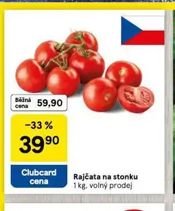 Tesco Rajčata na stonku nabídka
