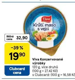 Tesco Viva konzervované výrobky nabídka