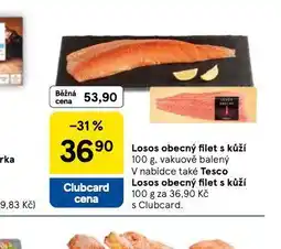 Tesco Losos obecný filet s kůží nabídka