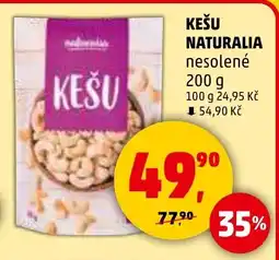 Penny Market Kešu Naturalia nabídka