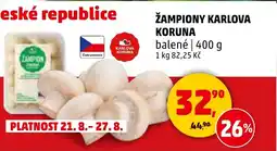 Penny Market Žampiony Karlova koruna nabídka