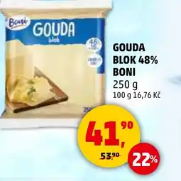 Penny Market Boni Gouda blok 48% nabídka