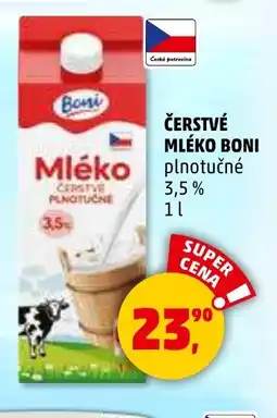 Penny Market Boni Čerstvé mléko nabídka
