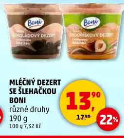 Penny Market Boni Mléčný dezert se šlehačkou nabídka