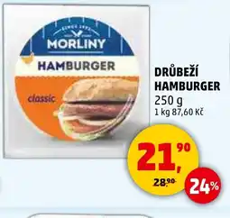 Penny Market MORLINY Drůbeží hamburger nabídka