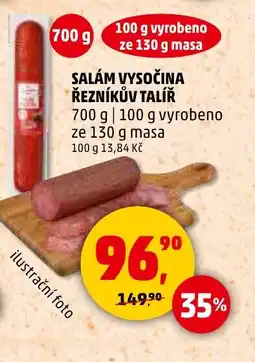 Penny Market Salám vysočina Řezníkův Talíř nabídka