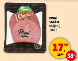 Penny Market Chodura Pivní salám nabídka