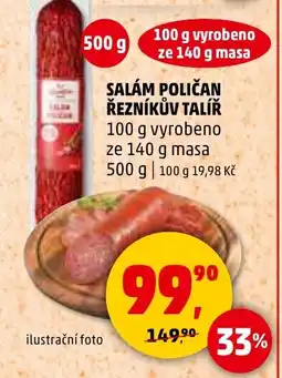 Penny Market Salám poličan Řezníkův Talíř nabídka