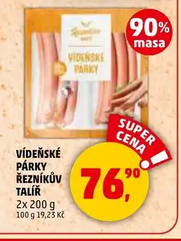 Penny Market Vídeňské párky Řezníkův Talíř nabídka