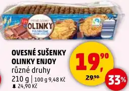 Penny Market Ovesné sušenky olinky Enjoy nabídka
