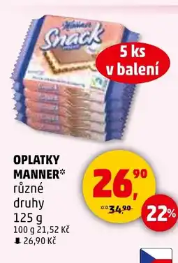 Penny Market Oplatky Manner nabídka