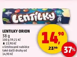 Penny Market ORION Lentilky nabídka