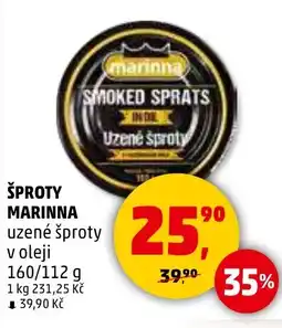 Penny Market Šproty Marinna nabídka