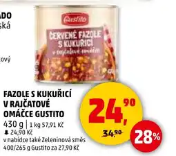 Penny Market Fazole s kukuřicí v rajčatové omáčce Gustito nabídka
