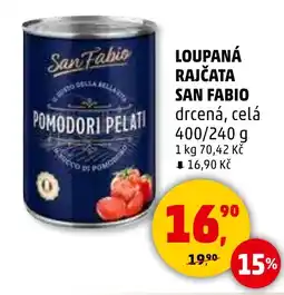 Penny Market SAN FABIO Loupaná rajčata nabídka