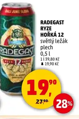 Penny Market Radegast Ryze hořká 12 nabídka