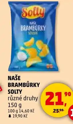 Penny Market Solty Naše brambůrky nabídka