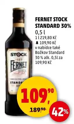 Penny Market Fernet Stock standard 30% nabídka