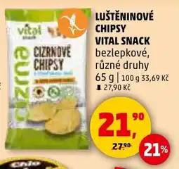 Penny Market Luštěninové chipsy Vital snack nabídka