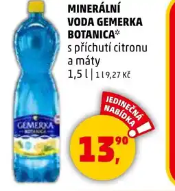 Penny Market Minerální voda Gemerka Botanica nabídka