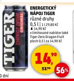 Penny Market TIGER Energetický nápoj nabídka