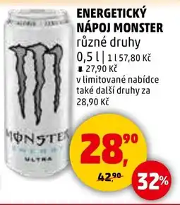 Penny Market MONSTER Energetický nápoj nabídka