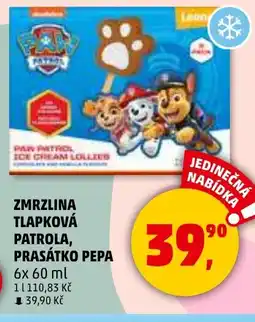 Penny Market Zmrzlina tlapková Patrola, Prasátko pepa nabídka