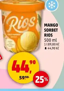 Penny Market Rios Mango sorbet nabídka
