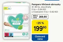 Tesco Pampers vlhčené ubrousky nabídka