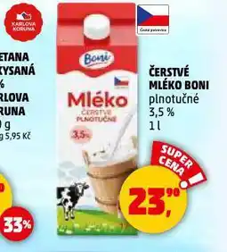 Penny Market Čerstvé mléko nabídka