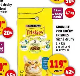 Penny Market Friskies granule pro kočky nabídka