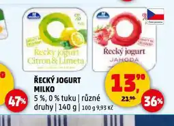 Penny Market Milko řecký jogurt nabídka
